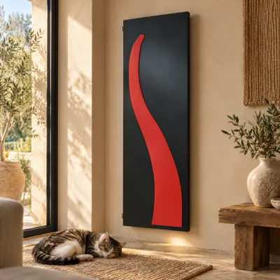 Formentera Horn con un gatto che dorme sul tappeto